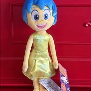 Disney Joy Plush with Blue Hair and Yellow Dress